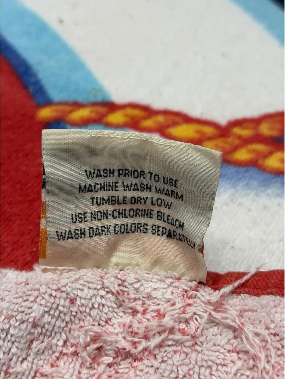 Vintage Franco 100% Cotton Colorful Sail Boat Nautical Beach Towel